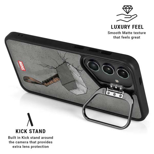 Marvel Thor Thor’s Hammer Mjolnir Galaxy S24 FE Kickstand Case